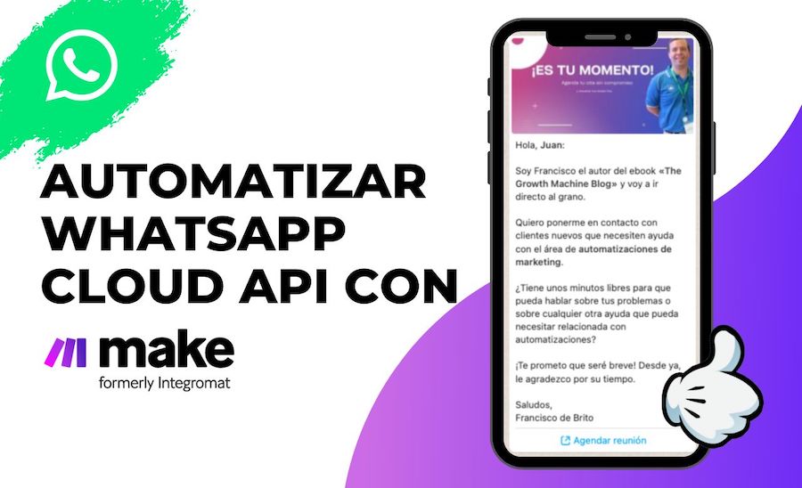 Automatizar WhatsApp Cloud API con Make (ex Integromat)