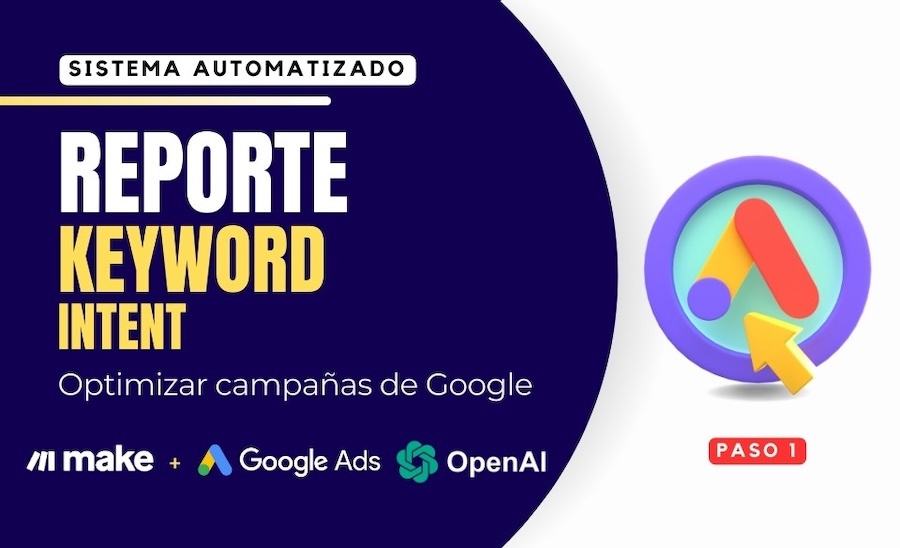 Automatiza Google Ads: Crea un Reporte de Intención de Búsqueda con Make.com