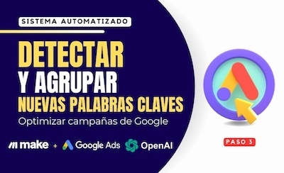 Crea Grupos de Anuncios Semánticos en Google Ads con Make.com