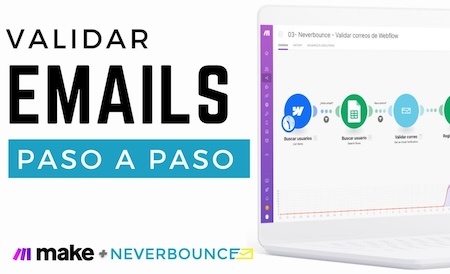 Valida Correos en Webflow con Make y Neverbounce