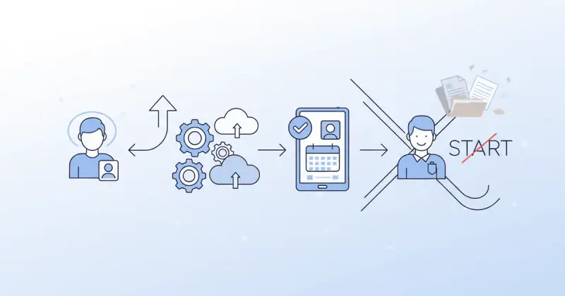 digital dashboard displaying flujos de trabajo automatizados para empresas streamlining employee onboarding process