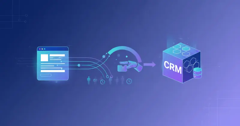 digital marketing agency automating lead capture from web forms to CRM using plantillas de automatización listas para usar