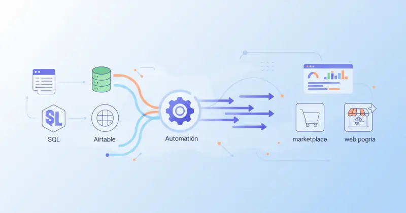 digital dashboard showing automated reports generated by integrating business applications automatically with databases