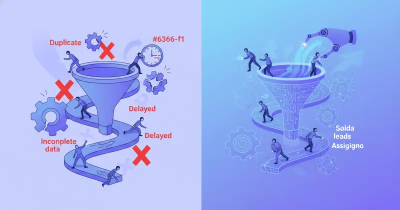 Visual guide to 3. gestión de leads: donde un error manual te cuesta ventas reales for reducir errores humanos con automatización