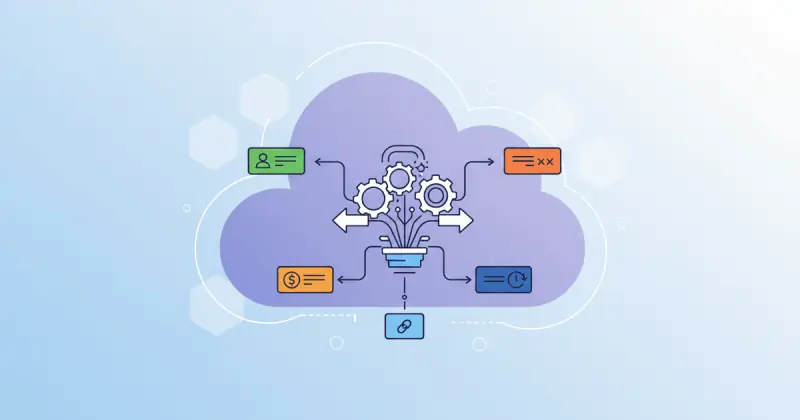 abstract illustration showing cost breakdown and hidden fees for software automatización procesos pymes plans
