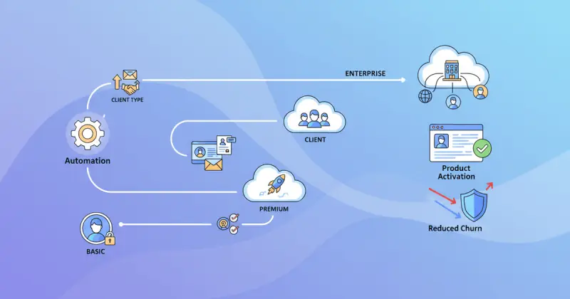 Visual guide to 7. onboarding automatizado y adaptado al tipo de cliente for automatización de marketing personalizada