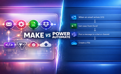 Make vs Power Automate para PYMEs: ¿Cuál rinde más en 2026?