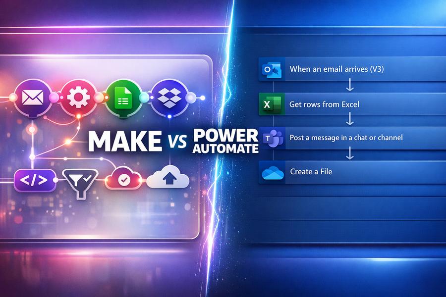 Make vs Power Automate para PYMEs: ¿Cuál rinde más en 2026?