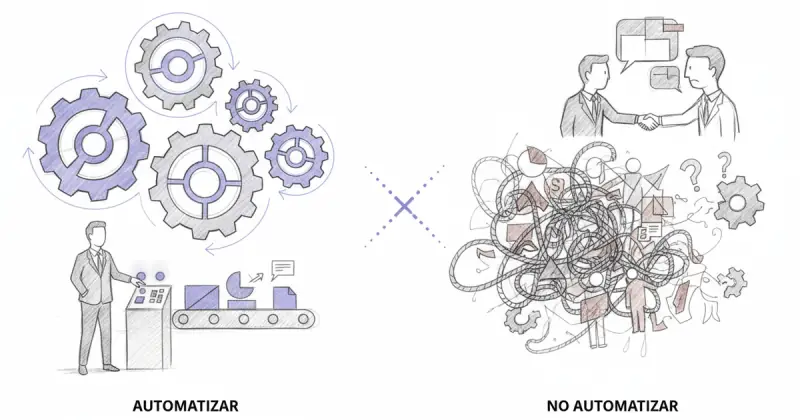 business professionals analyzing digital sales pipeline with software para automatizar procesos de ventas B2B on multiple screens