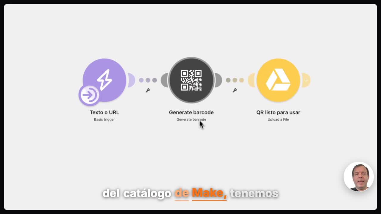 Abrir el panel de mapeo y buscar el módulo en Make