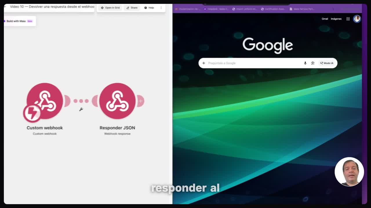Devolver una página HTML en Make