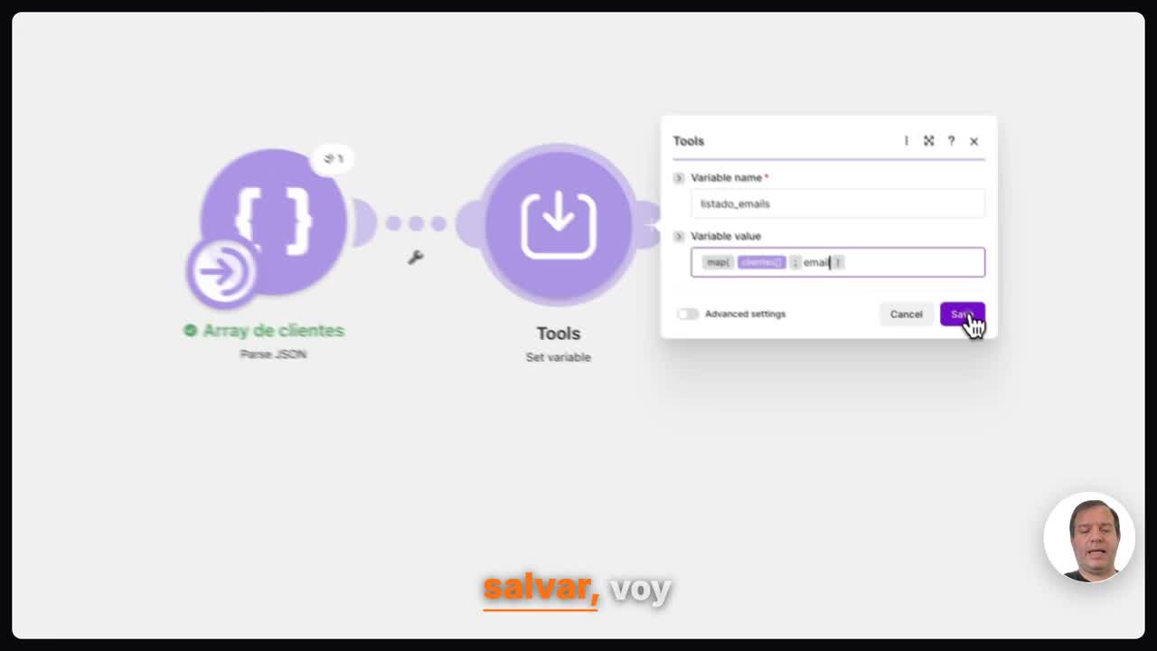 Ejecutar y verificar el resultado en Make