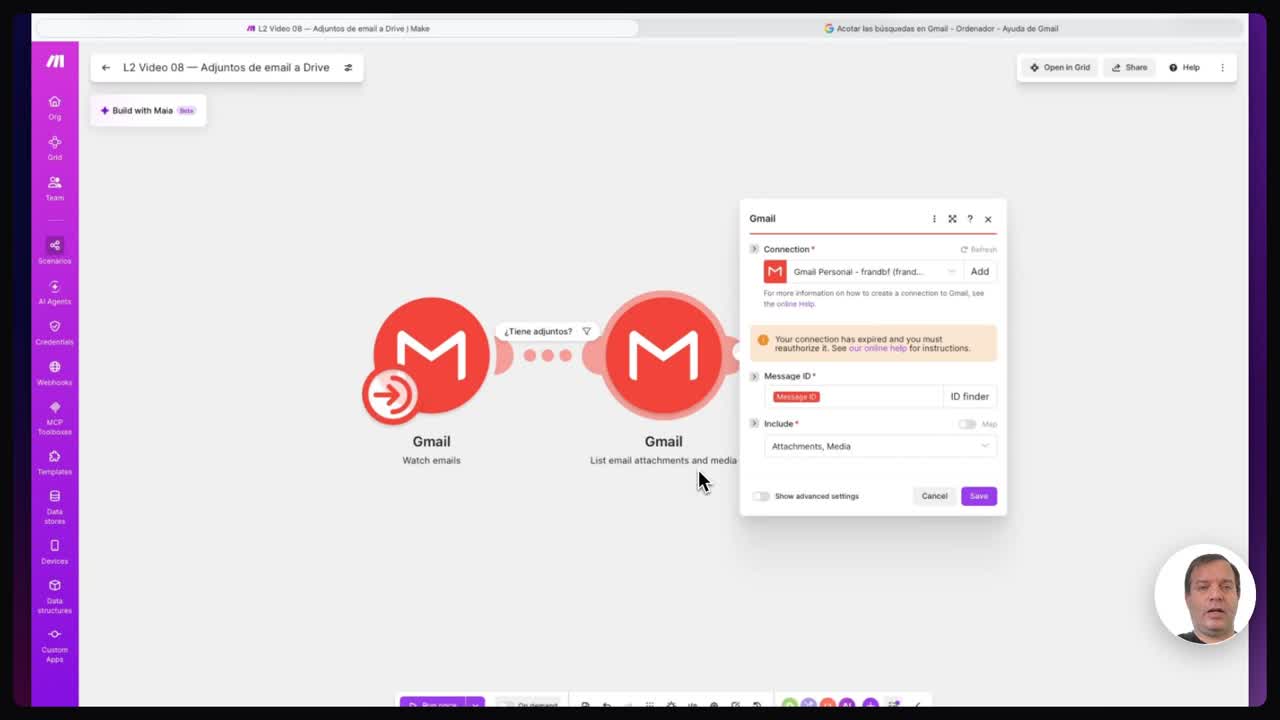 Descargar los archivos adjuntos en Make