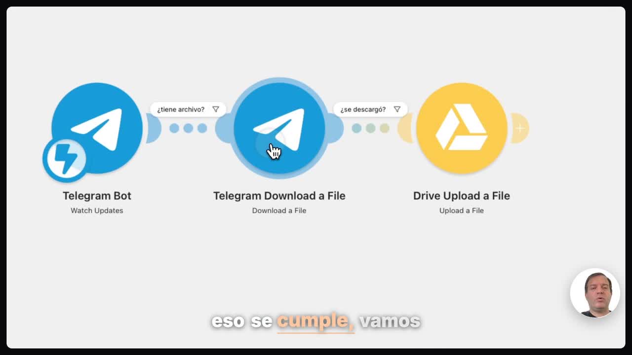 Configurar la descarga del archivo en Make