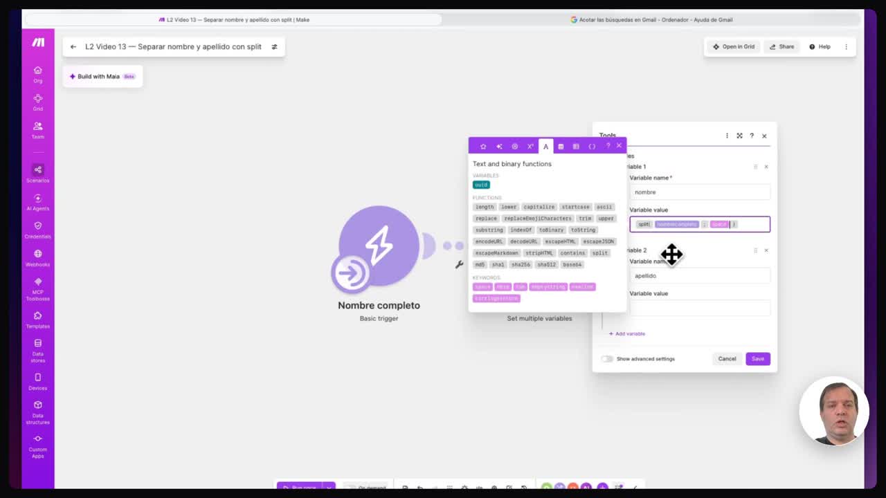 Obtener los elementos con la función get en Make