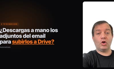 Cómo guardar automáticamente los adjuntos de emails en Google Drive con Make