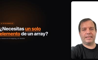 Cómo obtener un solo elemento de un array en Make