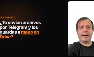 Cómo guardar automáticamente los archivos que recibes por Telegram en Google Drive con Make.com Automatiza con Make la subida de archivos de Telegram a Google Drive
