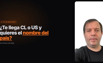 Cómo transformar un código ISO en el nombre del país sin tablas con Make.com Convertir código ISO a nombre de país en Make