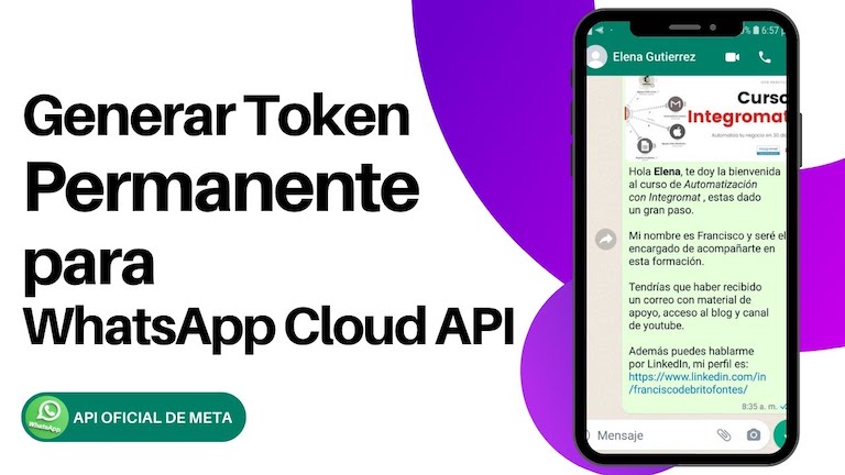Generar token permanente API de WhatsApp Cloud
